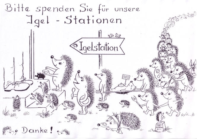 Igelstation Zeichnung